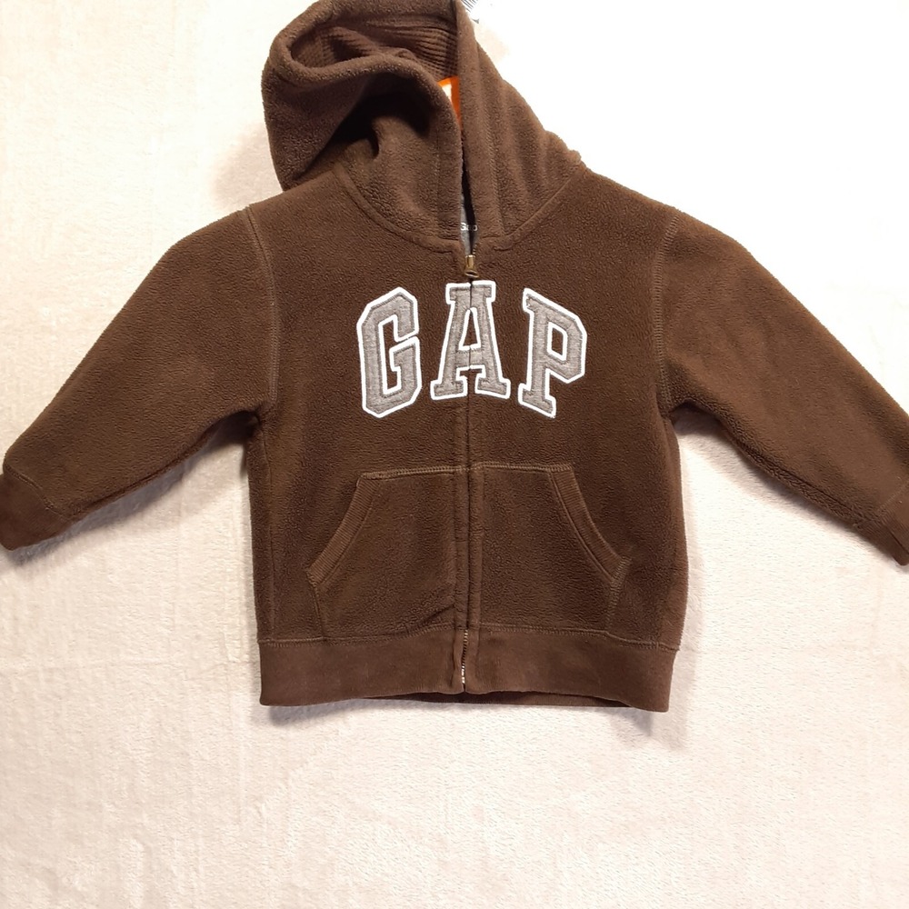 GAP Childrens Winter Hoody Jacket/Sz. 3 Years-Toddler/Brown/Full Zip-Baby Gap